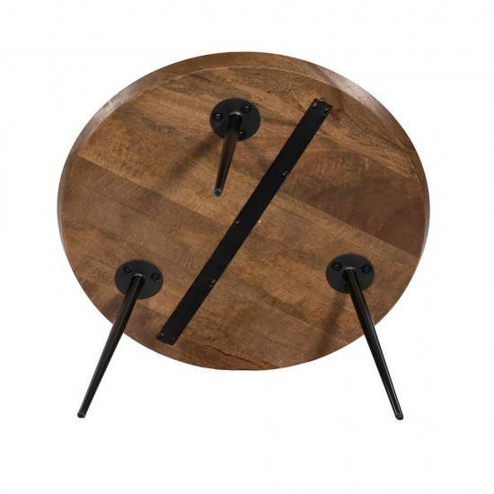 PENCIL 87 COFFEE TABLE WALNUT BLACK 87x87x45cm 