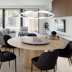 Κρεμαστό φωτιστικό LED 30W 3CCT (διακόπτης στην βάση) D:60cm 