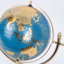 ΥΔΡΟΓΕΙΟΣ ΜΕΤΑΛΛΙΚΗ ΧΡΥΣΗ - ΜΠΛΕ 20x31x36cm