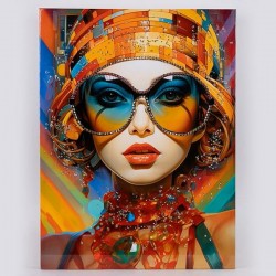 ΠΙΝΑΚΑΣ ΚΑΜΒΑΣ ΓΥΝΑΙΚΑ ΓΥΑΛΙΑ ΠΟΛΥΧΡΩΜΟΣ 60x2.5x80cm 755-12201