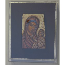 " Οδηγήτρια" Παναγία Βρεφοκρατούσα 1 σε plexi glass (16x3x24)εκ.