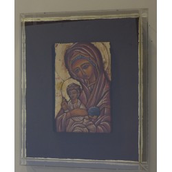 Παναγία Βρεφοκρατούσα  2 με plexi glass (31x9x39εκ)εκ.