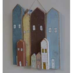 Επιτοίχιο και επιτραπέζιο διακοσμητικό πόλη μικρή  23x5x28εκ. ΕΙΔ278