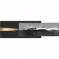 Πίνακας καμβάς με κορνιζά αφηρημένες πινελιές 16-30035