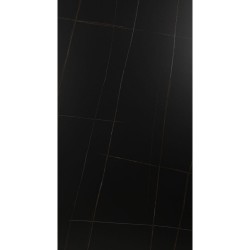 Liberta Τραπέζι μαύρο από μέταλλο και τεχνητή πέτρα 02-0419