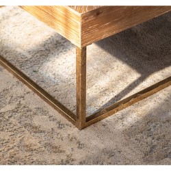 Etoile τραπέζι σαλονιού ξύλινο με μεταλλική βάση SD-105