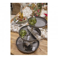 Zaros μεταλλική εταζέρα με 3 επίπεδα  HT656