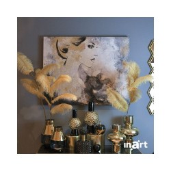 Inart γυάλινο βάζο 3-70-670-0053