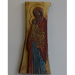 Holy Mary with baby Jesus 17 (26x57x3) cm