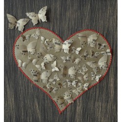 Wall mural heart butterfly