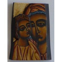 Holy Mary with baby Jesus  1 (15x21x3)cm