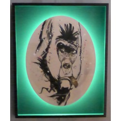 Η "Σιωπηλή δύναμη" Φωτιζόμενος πίνακας με LED (66x4x82)