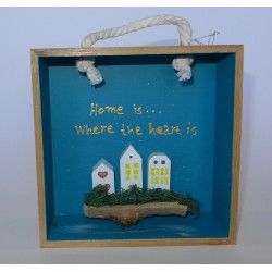 Το σπίτι είναι... εκεί που είναι η καρδιά (15x15x7)εκ