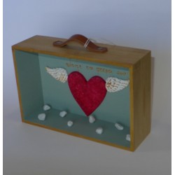 Μη φοβάσαι να ονειρεύεσαι άνοιξε τα φτερά σου (23χ15χ7) εκ.