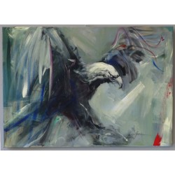 "Άγρυπνη Δύναμη"  2023  (70χ100)εκ.