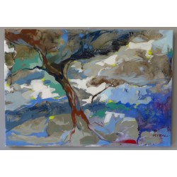 "Ρίζωμα στο Φως"  2025 (70χ100)εκ.